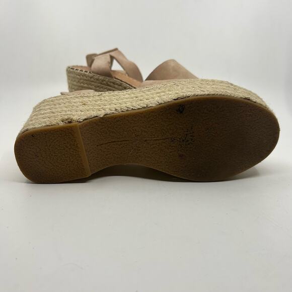 Dolce Vita Lesly Platform Wedge Sandals WMNS 6 Brown/Beige Slingback Ankle Strap - Picture 9 of 9